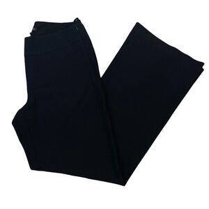 Eileen Fisher Womens Sz XS Black Trousers Waist Side Zip Dress Pants